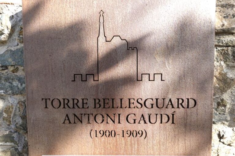 Torre Bellesguard, cartel de entrada